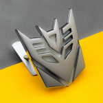 Kroommetallist helenduv Transformers Decepticon iluv&otilde;re embleem Auto iluv&otilde;re m&auml;rk