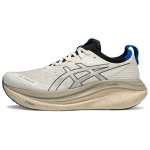 ASICS GEL NIMBUS 27 Kulumiskindlad Hingavad Madalad Vabaajajooksujalatsid Meeste Valge H&otilde;bedane Hall Tossud 1011C096-100 42