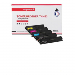 NOPAN-INK - Toners x5 - TN423 TN 423 (Noir x2 + Cyan + Magenta + Jaune) - Compatible pour Brother HL-L8260CDW L8360CDW, MFC-L8690CDW