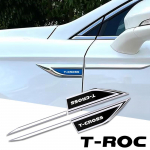 2pcs car accessory Side Doors Blade car stickers car accessories for vw Volkswagen tiguan t-cross t-roc t-roc black