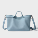 Suure mahutavusega Ehtne Nahast Totes Kott, &Uuml;he &Otilde;la Kott, T&ouml;&ouml;le K&auml;imiseks Crossbody Kott sinine