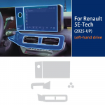 Renault 5 E-Tech 2026 2025 Tarvikud Salongi kile L&auml;bipaistev TPU K&auml;igukangi paneel Navigatsiooni keskkonsool PPF Kaitse for 5 E-Tech