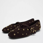 Suvised Mary Jane Kingad Naistele Moodsad Neetidega Suede Klassikalised Retro Pruunid Vabaaja Pehme Tallaga Mugavad Daamide Korterid 36 pruun