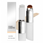 2 in 1 Color-Changing Foundation-Stick Portable Makeup Color Changing Concealers Ultra-Hydrating Breathable Non-Cakey Stick for All Skin Types Dark Skin Color