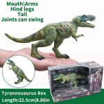 Juuraaegne dinosaurusmudel Tyrannosaurus rex m&auml;nguasi Tegevuskuju Muunduv Triceratops laste kingitus gray