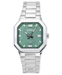 Casio Analoog Roostevabast Terasest Rohelise Kettaga Kvarts MTP-B195D-3AV Meeste K&auml;ekell roheline