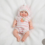 Armas Miniatuurne 6-tolline T&auml;ielikult Silikoonist Simulatsiooninukk Vivienne Pehme Puudutusega Nahk Veniv Keha Vastss&uuml;ndinud Nukk Elav Naeratav T&uuml;druk Taass&uuml;ndinukk Lastele girl doll