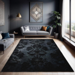Must gooti viktoriaanlik vaip, tume cottagecore magamistoa p&otilde;randavaip, teismeliste toa art deco vaip, moodne elutoa sisekujundus 60*90cm