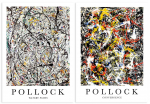 Zestaw dw&oacute;ch plakat&oacute;w pollock 21x29,7 cm A4
