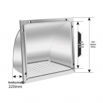 Xuanyong 201 roostevabast terasest ruudukujuline seinapilu kate