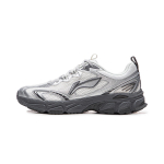 Li Ning Cushioning Abrasion Resistant Breathable Low top Running Shoes Men's White Silver ARXW023-4 40