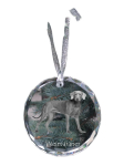 Weimaraner, Grey Ghost - crystal bauble with a photo, dog photo in crystal, personalized Christmas tree ornament by Art-Dog brand