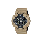 CASIO Meeste vedelkristall/analoog kahekordse n&auml;idikuga seeria Must kell GA-100L-8A GA-100L-8A Beige Strap