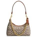 Coach Juliet 25 &Uuml;lemine t&otilde;mblukuga Sulgemine Kangast ja Nahast Crossbody &Otilde;lakott Keskmine Naiste kotid Kakao CY830-B4TA7 Basic Set (Bag+Dust Bag)