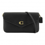 Coach Wyn 20 Minimalistlik C-logoga Klapp-kl&otilde;psuga Ristl&otilde;ikelise Nahast &Uuml;mbrik-&otilde;lakott V&auml;ikesed Naiste kotid Must C8439-B4BK Gift Box Set (Basic Set+Yellow Box)