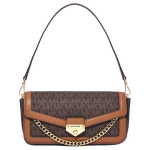 Michael Kors Soho Klassikaline Monogrammiga Magnetilise Kinnitusega PVC T&otilde;mblukuga Kott Naiste T&otilde;mblukuga Kotid Pruun 35S6G1SC5B-BROWN Basic Set (Bag+Dust Bag)