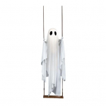 Halloweeni v&auml;lisrippuv kummitusdekoratsioon 5 jalga suur rippuv kummitus esiporikule, &otilde;ue, puu, kummitumaja peodekoratsioon Without Light