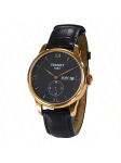 Tissot meeste mehaaniline kell nahkrihmaga, 30 m veekindel, Mudel: T006.428.36.058.01 must