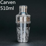 650ml/800ml Boston kokteilisegisti s&ouml;&ouml;vitatud mustriga Baari kokteilisegisti purgi komplekt Baarit&ouml;&ouml;riist gray