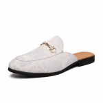 Suvemood Meeste Vabaaja Jalan&otilde;ud Slip-on Platvormiga Poolmokassiinid Meeste Luksusbr&auml;ndi Sandaalid Kerged Nahast Sandaalid Suurused Pluss 45 38