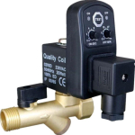 DC24V AC220V/380V 1/2 Automaatne Taimer Kompressori Kondensaadi &Auml;ravoolu Taimer Solenoidklapp DC24V