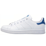 Adidas Originals STAN SMITH J Mugavad Hingavad Madalad Rula Kingad Valge Sinise Tagaosaga S74778 36