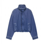Naiste Moekas Retro Denim Jakk - Euroopa ja Ameerika Stiil Small sinine