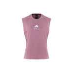 Adidas X Les Mills koost&ouml;&ouml; kaubam&auml;rgi logo Mugav &uuml;mmarguse kaelusega vabaaja vest Naiste topid Pruun Lilla JE1805 XL