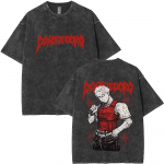 Pestud Vintage Anime Dorohedoro Haru Graafiline T-s&auml;rk Meestele Naistele Gooti Metall Manga Rock T-s&auml;rk Meeste Vabaaja &Uuml;lem&otilde;&otilde;dulised T-s&auml;rgid S