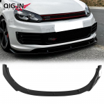 Sobib VW Golf MK6 GTI Esispoilerile Esidifuusorile Esimene l&otilde;ug Spoiler Esiliistu Spoiler Kaitseraua&hellip; Glossy black