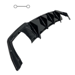 Maxton Design L&auml;ikiv Must Tagumise Kaitseraua Difuusor Seat Leon MK3.5 ST Cupra Estate 2017-2019 Facelift Tuning Vanlance Kererakised 2 SIDE 1 PIPE