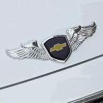 Metallist Auto Kroomitud Esiosa Kapoti Embleemi Kleebis Chevrolet Cruze Captive Equinox Aveo Camaro Silverado Traverse Sonic IMPALA Trax h&otilde;be