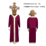 H&auml;mmastav digitaalne veidrikute tsirkus Pomni Cosplay kost&uuml;&uuml;m Lapsed T&auml;iskasvanud Caine Kinger Jumpsuit Kehasse liibuv riietus Halloweeni kost&uuml;&uuml;mid 130-140cm brown
