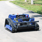 V&auml;ikesem&otilde;&otilde;tmeline CE EPA roomik-kaugjuhitav muruniiduk Lihtne transport Kodune RC-muruniidukirobot 550mm Gas Lawn Mowers