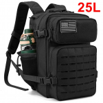 25L/45L Taktikaline seljakott meestele ja naistele V&auml;litingimustes elluj&auml;&auml;mine Bug Out Bag V&auml;ike koolikott Matkamine pudelihoidjaga