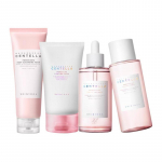 SKIN1004 Roosa Sool 4-osaline t&auml;ielik nahahoolduskomplekt, 125 ml puhastaja + 210 ml toonik + 100 ml ampull + 75 ml niisutaja, &otilde;li kontrolliv niisutav n&auml;okomplekt roosa