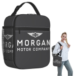 Morgan Motor Car Company isoleeritud l&otilde;unakoti naistele lastele kaasaskantavad toidukarbid termiline l&otilde;unakarp kott One Size black