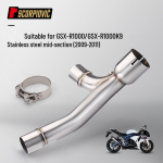 Roostevabast terasest keskmine v&auml;ljalasketoru GSXR1000 K9 2007-2008 jaoks, Lihtne paigaldus