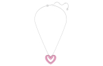 Swarovski Una s&uuml;damest ripatsiga kaelakee 5631931 Pink|M white