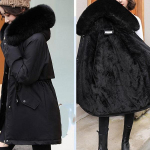 S&uuml;gis ja Talv Uued Naiste Puuvillased R&otilde;ivad Moodne Kapuutsiga Pl&uuml;&uuml;s Paksenenud Keskmise Pikkusega Parka Jakk Vabaaja Naiste Jakk Suurused XS-3XL 3XL black