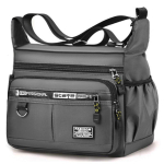 Vastupidav veekindel Oxfordi crossbody kott meestele, mitme lukuga taskutega, vabaaja messenger-kott igap&auml;evaseks reisimiseks ja t&ouml;&ouml;ks