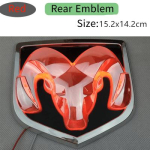 Auto tagumine pagasiruumi kleebis Eesmise iluv&otilde;re embleem Modifitseeritud punane LED-valguse kaunistus Dodge'i embleemile RAM 1500 2500 Caliber Jcuv