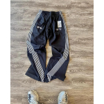 Euroopa ja Ameerika &Uuml;hendriigid Retro Uued Triibulised Elastsusega V&ouml;&ouml;ga P&uuml;ksid Naistele Y2k Harajuku Trend L&otilde;dvad Spordip&uuml;ksid Laiade S&auml;&auml;ristega XXL black