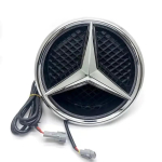 Auto Esiosa Grillitud T&auml;he Embleem LED Valgustusega Logo Valge Sinine Punane Valgus Mercedes Benz W253 W204 W205 W213 glc gle w166 w176 jaoks G-W463 2004-2018