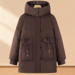 Suured suurused 4XL-8XL Keskealiste naiste talvised pikad mantlid kapuutsiga, elegantsed, paksud, soojad, &uuml;lem&otilde;&otilde;dulised parkad, naiste jakid 4XL black