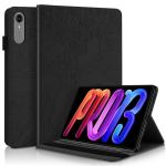 Lenovo Idea Tab Pro Gen 2 &uuml;mbris TB390FU Reljeefne puu PU nahast rahakott klappkate Funda Idea Tab Pro Gen 2 13-tollisele &uuml;mbrisele Idea Tab Pro Gen2 13 must