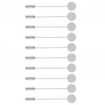 10 tk vasest kaitsmed otsak&uuml;bara rev Hijab prossi n&ouml;&ouml;pn&otilde;elad 1 cm kandiku padjakepp 1cm h&otilde;be