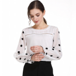 SURWENYUE mood naiste topid ja pluusid valge &scaron;ifoonist pluus OL pluus pikkade varrukatega naiste s&auml;rgid S valge