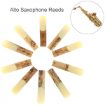10 tk k&otilde;rge kvaliteediga Alto bE 2-1/2 Saxophone Reeds Bamboo Strength 2.5 saksofonitarvikute osade jaoks