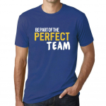 Meeste vintage T-s&auml;rk Graafiline T-s&auml;rk Ole osa t&auml;iuslikust meeskonnast Royal Blue XS denim sinine v&auml;rv